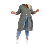 Dee Oversized Lagenlook Linen Jacket